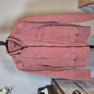 Maurices Pink Military Jacket